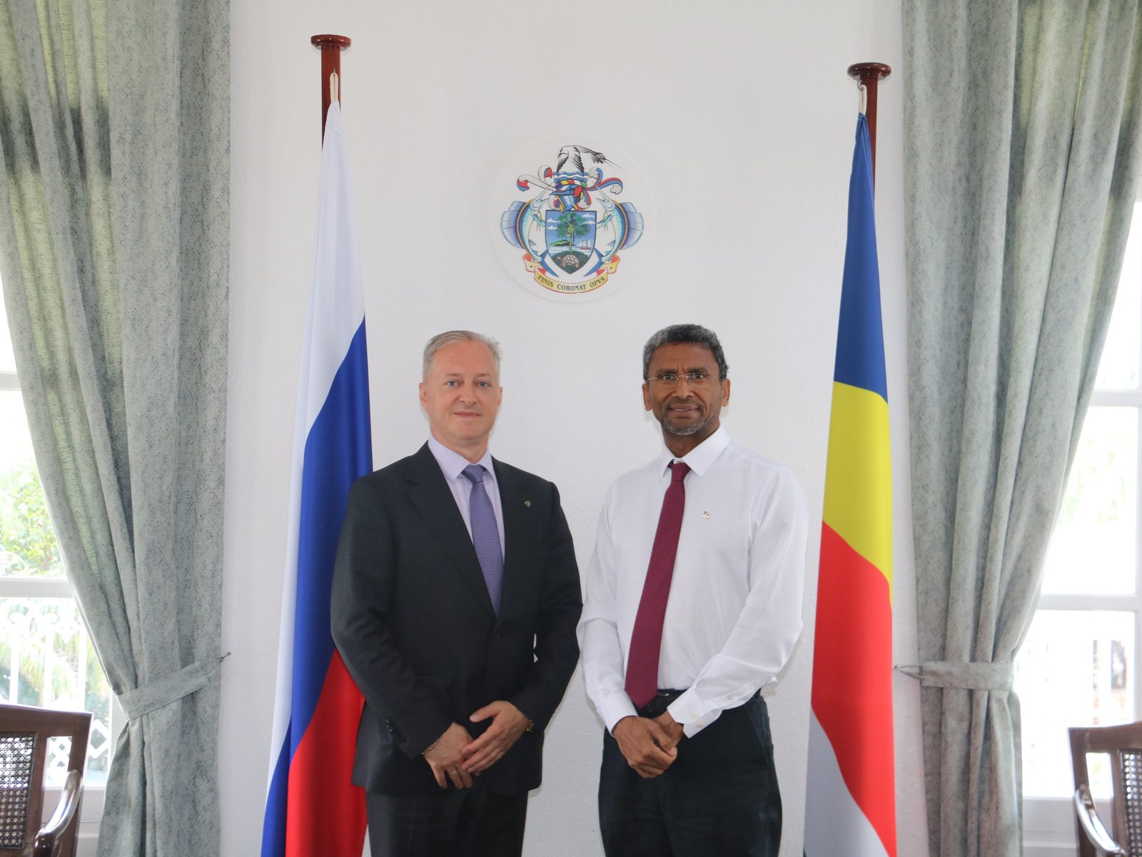 New Russian Ambassador-designate to Seychelles pays courtesy call on Minister Faure