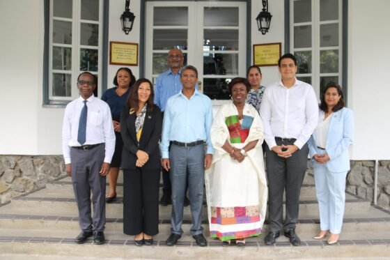 United Nations Resident Coordinator (UNRC) for Seychelles and Mauritius and Representatives of the UN Country Team (UNCT) pay a courtesy call on the Minister for Foreign Affairs and the Diaspora